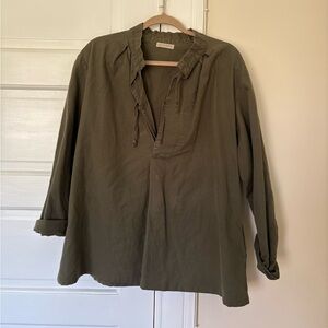 Jesse Kamm Khaki Tunic Top